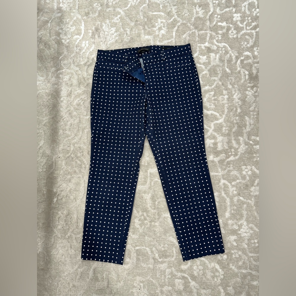 Navy Polka Dot Banana Republic Pants